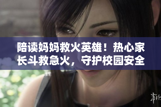 陪讀媽媽救火英雄！熱心家長斗救急火，守護校園安全