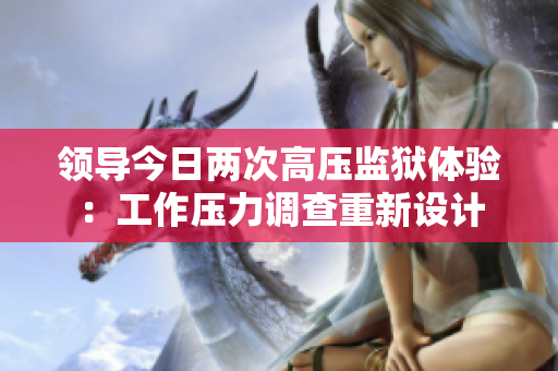 領(lǐng)導(dǎo)今日兩次高壓監(jiān)獄體驗(yàn)：工作壓力調(diào)查重新設(shè)計(jì)