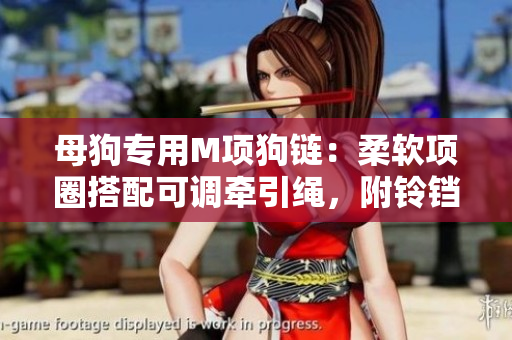 母狗專用M項(xiàng)狗鏈：柔軟項(xiàng)圈搭配可調(diào)牽引繩，附鈴鐺設(shè)計(jì)增添趣味