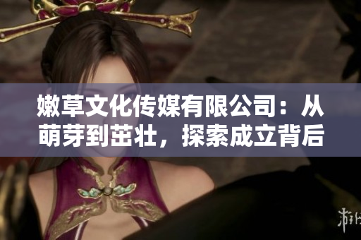 嫩草文化傳媒有限公司：從萌芽到茁壯，探索成立背后的歷程與意義