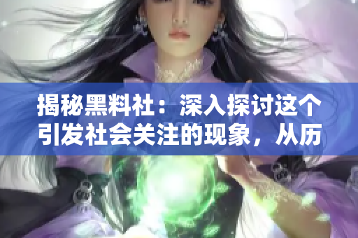 揭秘黑料社：深入探討這個引發(fā)社會關注的現(xiàn)象，從歷史淵源到現(xiàn)代影響
