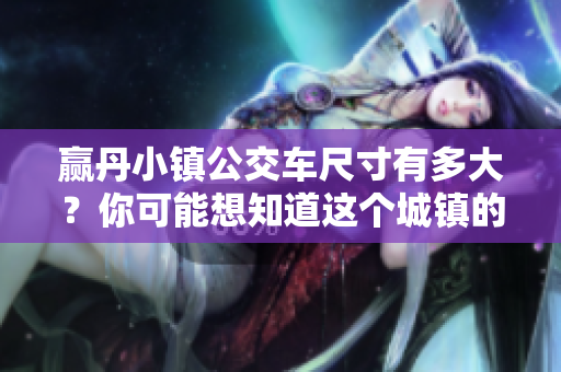 贏丹小鎮(zhèn)公交車尺寸有多大？你可能想知道這個城鎮(zhèn)的公共交通是如何規(guī)劃的