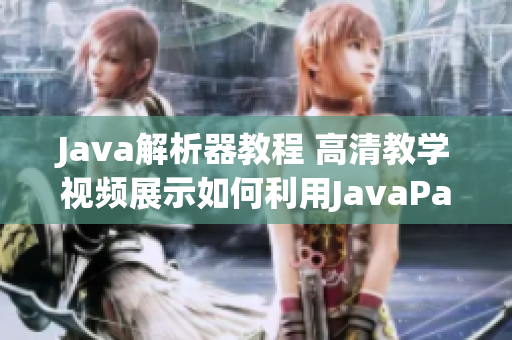 Java解析器教程 高清教學(xué)視頻展示如何利用JavaParser分析代碼