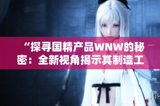 “探尋國精產(chǎn)品WNW的秘密：全新視角揭示其制造工藝與品質(zhì)背后的故事”