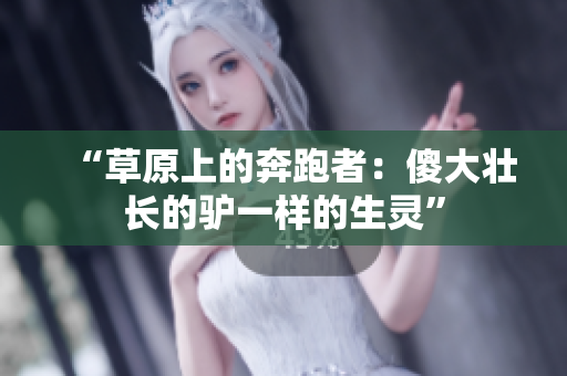 “草原上的奔跑者：傻大壯長的驢一樣的生靈”
