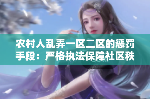 農(nóng)村人亂弄一區(qū)二區(qū)的懲罰手段：嚴(yán)格執(zhí)法保障社區(qū)秩序