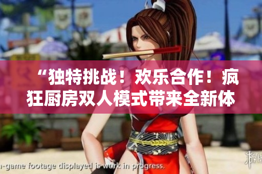 “獨(dú)特挑戰(zhàn)！歡樂(lè)合作！瘋狂廚房雙人模式帶來(lái)全新體驗(yàn)！”