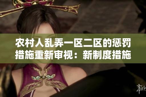 農(nóng)村人亂弄一區(qū)二區(qū)的懲罰措施重新審視：新制度措施出臺(tái)