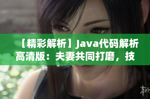 【精彩解析】Java代碼解析高清版：夫妻共同打磨，技術(shù)提升新高度