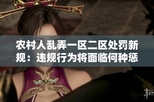 農(nóng)村人亂弄一區(qū)二區(qū)處罰新規(guī)：違規(guī)行為將面臨何種懲罰？