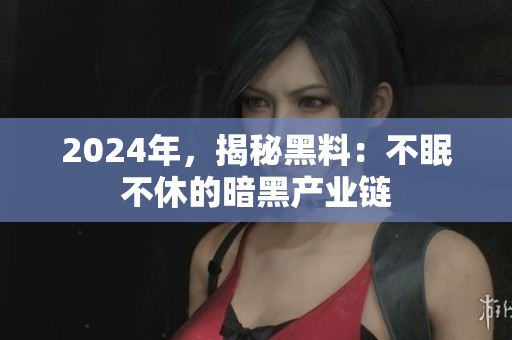 2024年，揭秘黑料：不眠不休的暗黑產(chǎn)業(yè)鏈