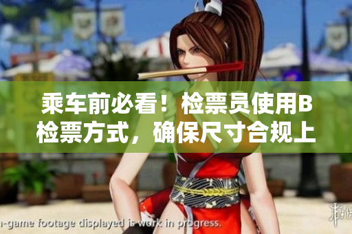 乘車前必看！檢票員使用B檢票方式，確保尺寸合規(guī)上車！