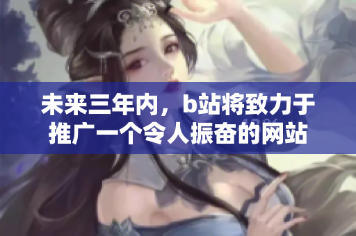 未來三年內(nèi)，b站將致力于推廣一個令人振奮的網(wǎng)站
