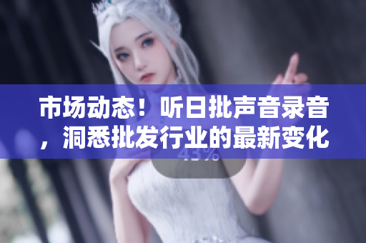 市場動態(tài)！聽日批聲音錄音，洞悉批發(fā)行業(yè)的最新變化