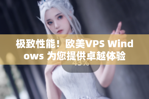 極致性能！歐美VPS Windows 為您提供卓越體驗