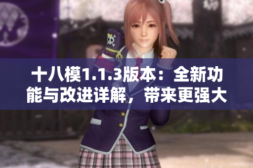 十八模1.1.3版本：全新功能與改進詳解，帶來更強大的體驗