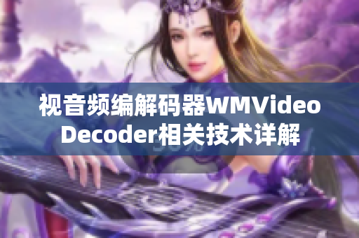 視音頻編解碼器WMVideoDecoder相關(guān)技術(shù)詳解