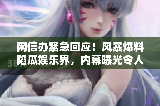 網(wǎng)信辦緊急回應(yīng)！風(fēng)暴爆料陷瓜娛樂(lè)界，內(nèi)幕曝光令人震驚，猛料深挖幕后真相！
