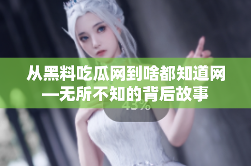 從黑料吃瓜網(wǎng)到啥都知道網(wǎng)—無(wú)所不知的背后故事