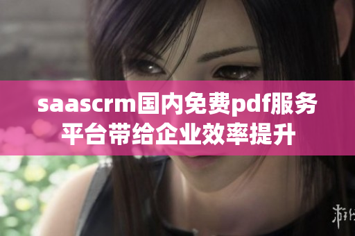 saascrm國內(nèi)免費pdf服務(wù)平臺帶給企業(yè)效率提升