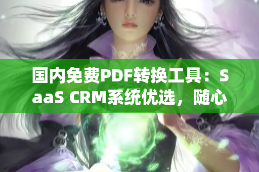 國(guó)內(nèi)免費(fèi)PDF轉(zhuǎn)換工具：SaaS CRM系統(tǒng)優(yōu)選，隨心打包數(shù)據(jù)
