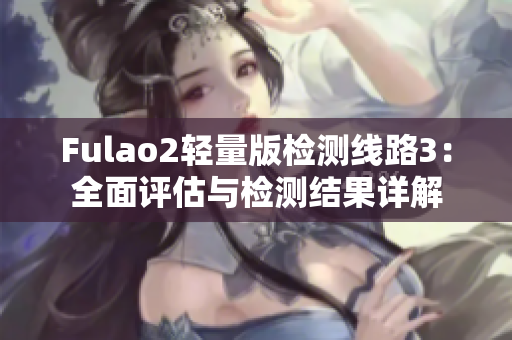Fulao2輕量版檢測線路3：全面評估與檢測結(jié)果詳解