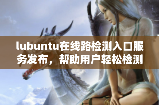lubuntu在線路檢測入口服務(wù)發(fā)布，幫助用戶輕松檢測系統(tǒng)連通性