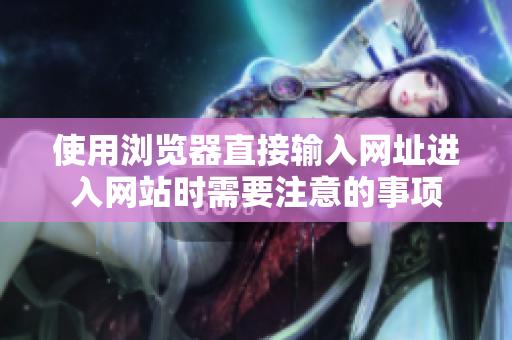 使用瀏覽器直接輸入網(wǎng)址進(jìn)入網(wǎng)站時(shí)需要注意的事項(xiàng)