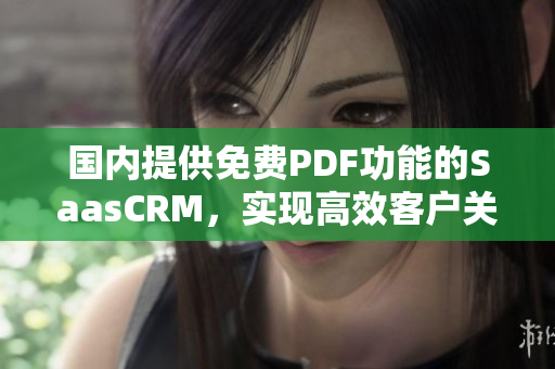 國內(nèi)提供免費PDF功能的SaasCRM，實現(xiàn)高效客戶關系管理