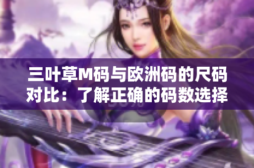 三葉草M碼與歐洲碼的尺碼對(duì)比：了解正確的碼數(shù)選擇