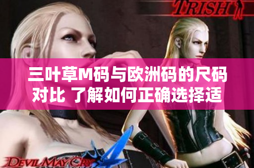 三葉草M碼與歐洲碼的尺碼對比 了解如何正確選擇適合您的尺碼